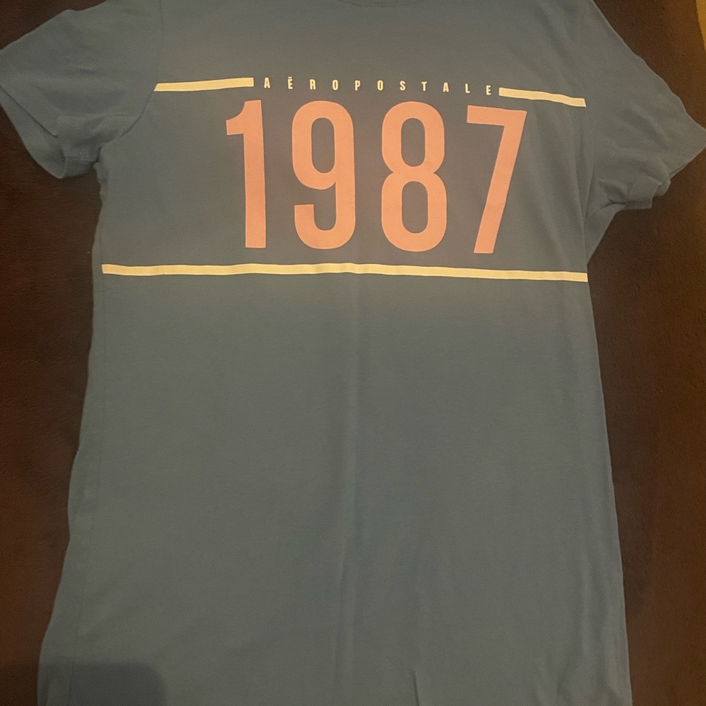 Aeropostale Classic Blue Crew Tee